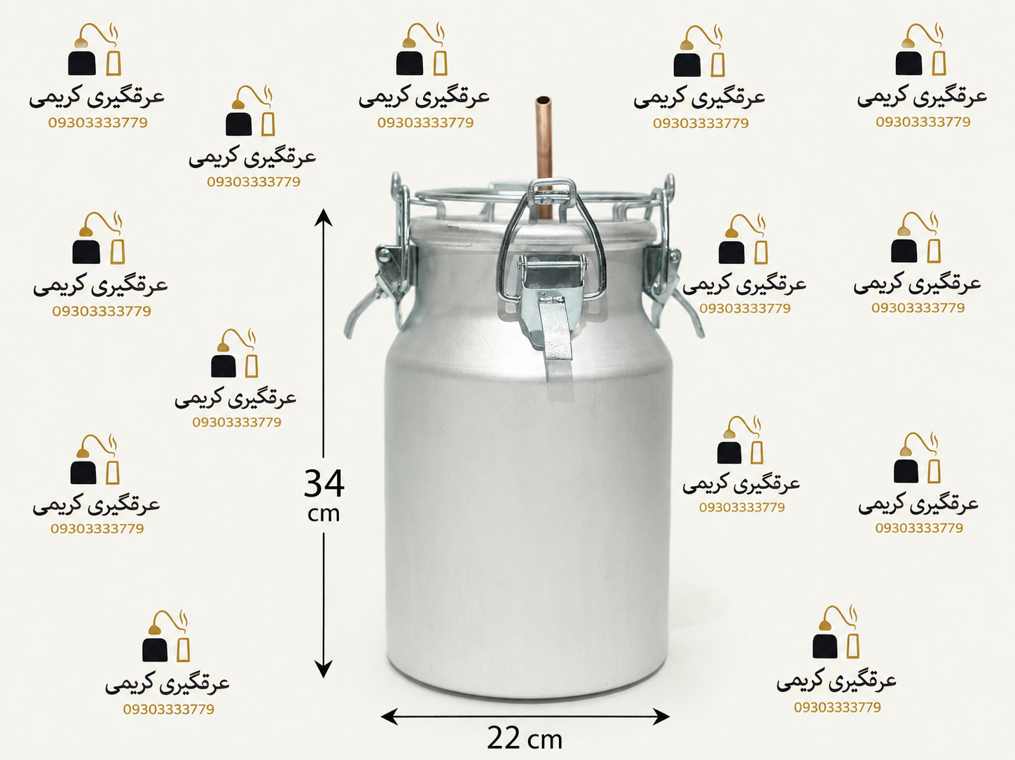 دستگاه عرقگیری وگلابگیری 10لیتری
