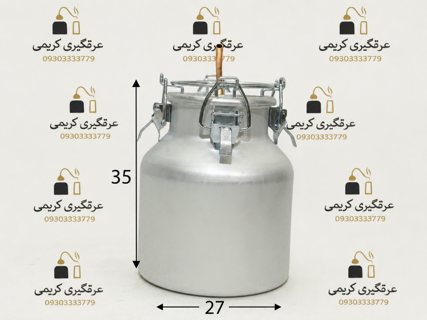 دستگاه عرقگیری وگلابگیری 15لیتری